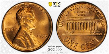 1959 1C MS67RD