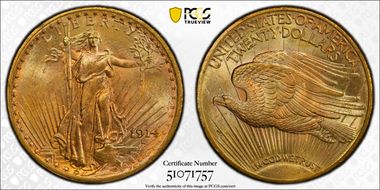 1914-S $20 MS66