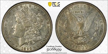 1896-S $1 AU50