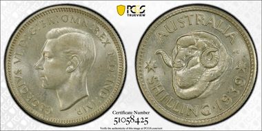 1939(m) Shil KM-39  Ag MS65