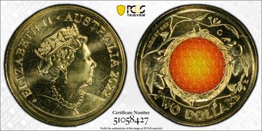 2022-C $2 Honey Bee Colorized MS67