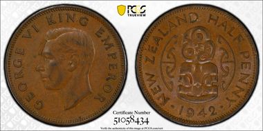 1942 1/2D MS62BN