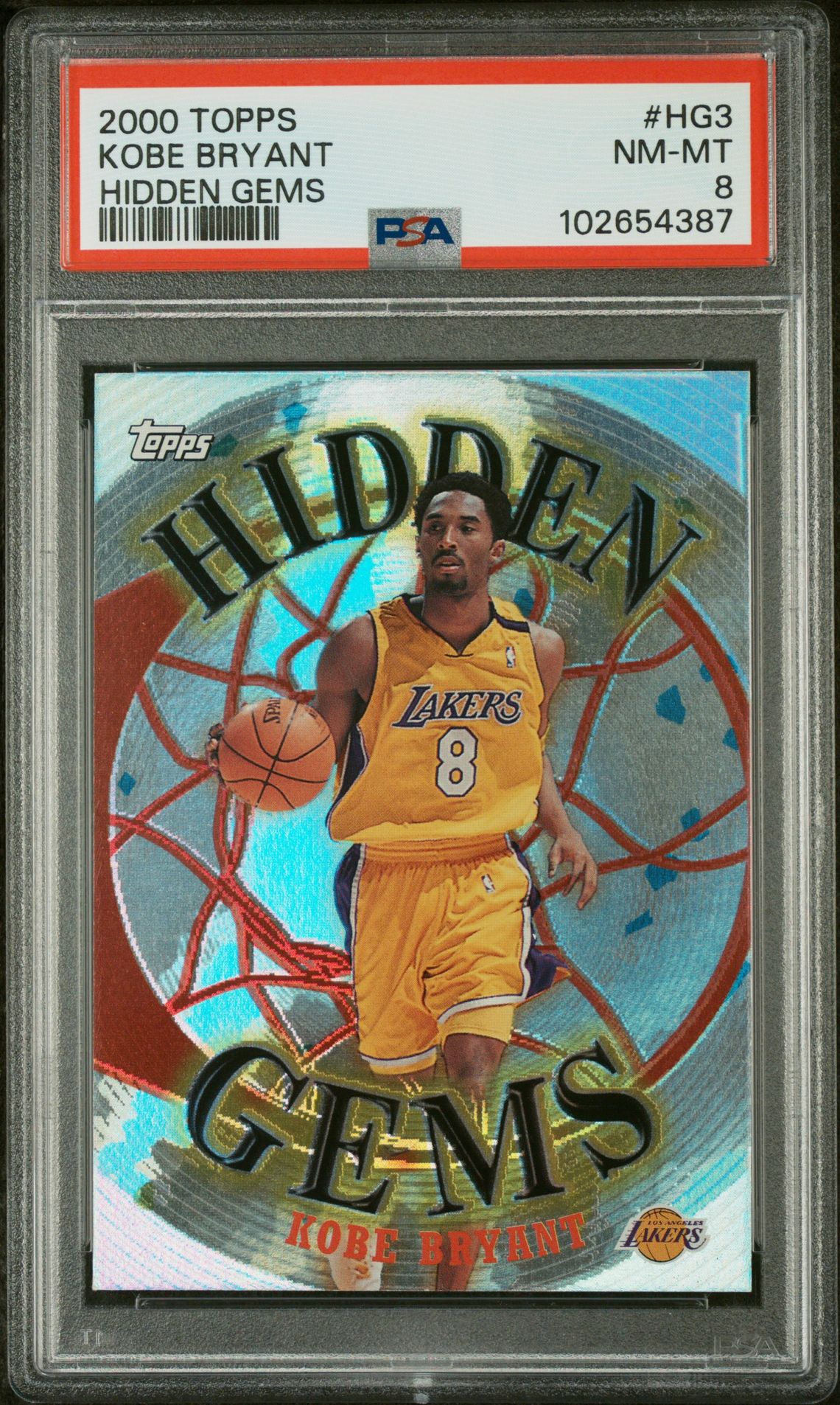 2000 Topps Hidden Gems Kobe Bryant #Hg3 (Hidden Gems) Nm-Mt 8 front