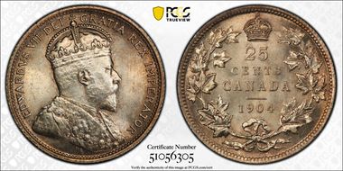 1904 25C MS66
