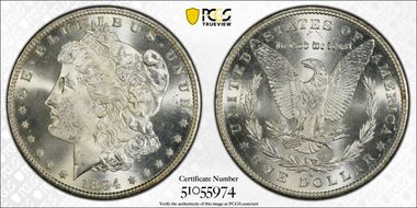 1894-S $1 MS64+