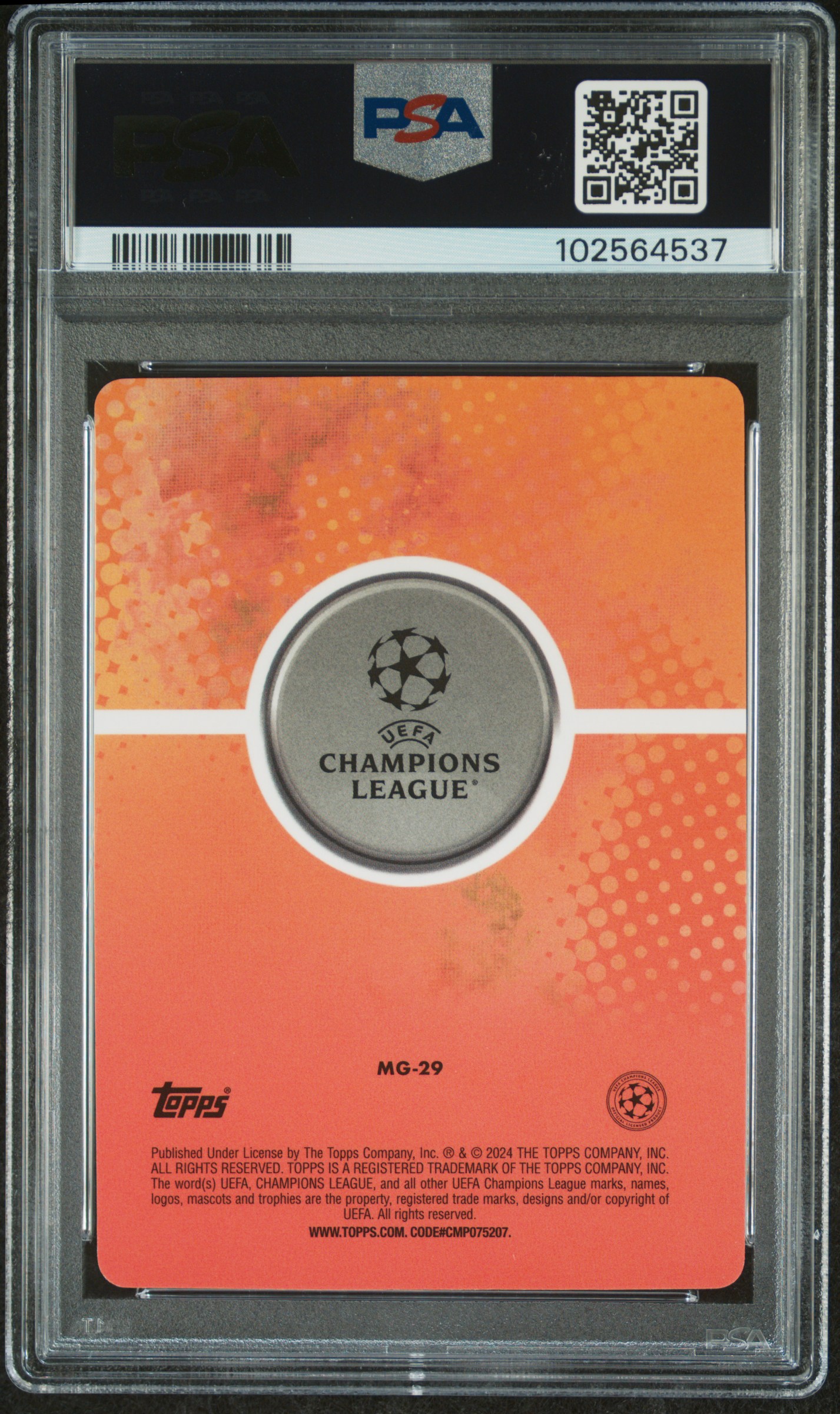 2023-24 Topps Merlin Uefa Club Competitions Merlin's Gamers Karim Adeyemi #Mg29 Gem Mt 10 back