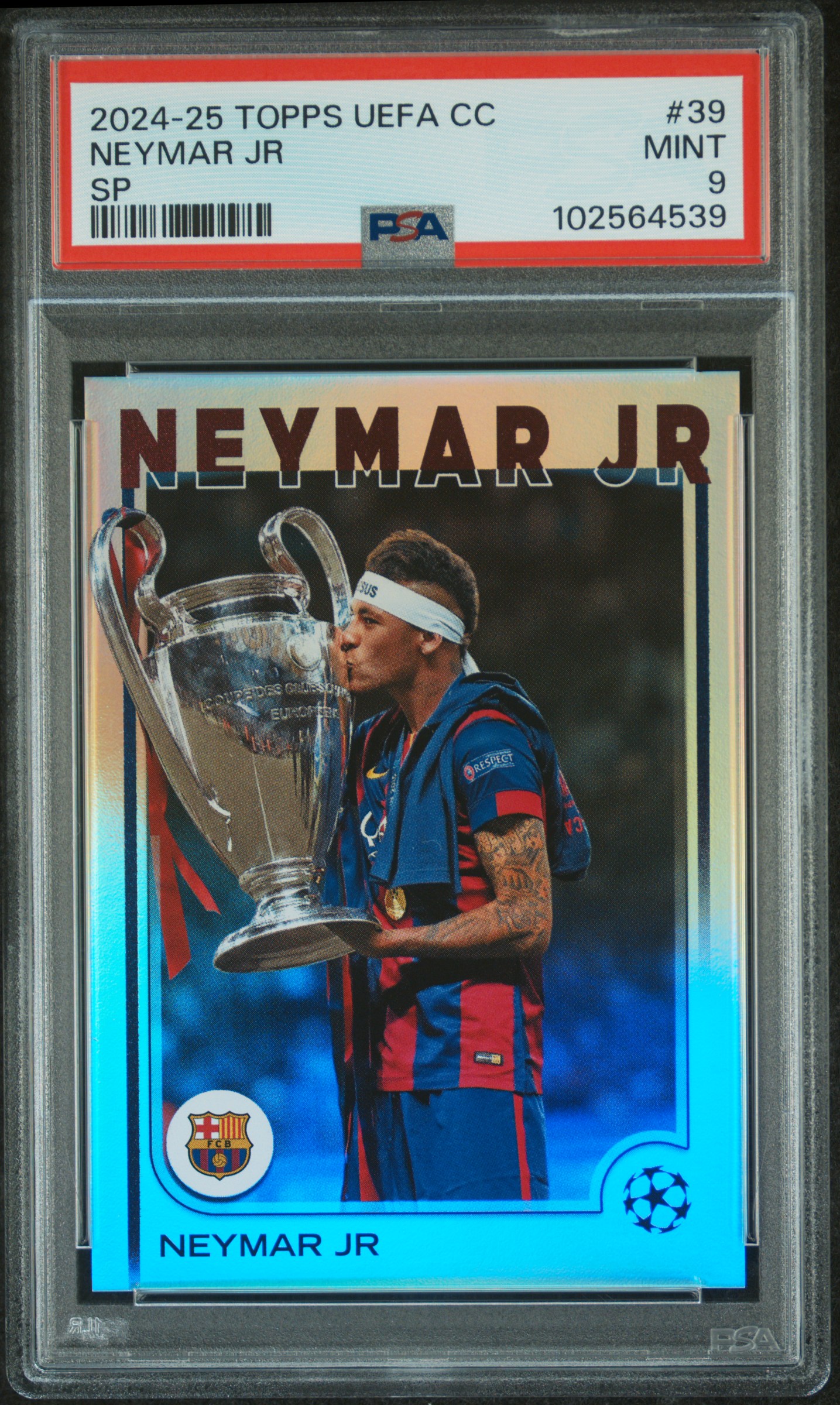 2024-25 Topps Uefa Club Competitions Neymar Jr #39 (Sp) Mint 9 front
