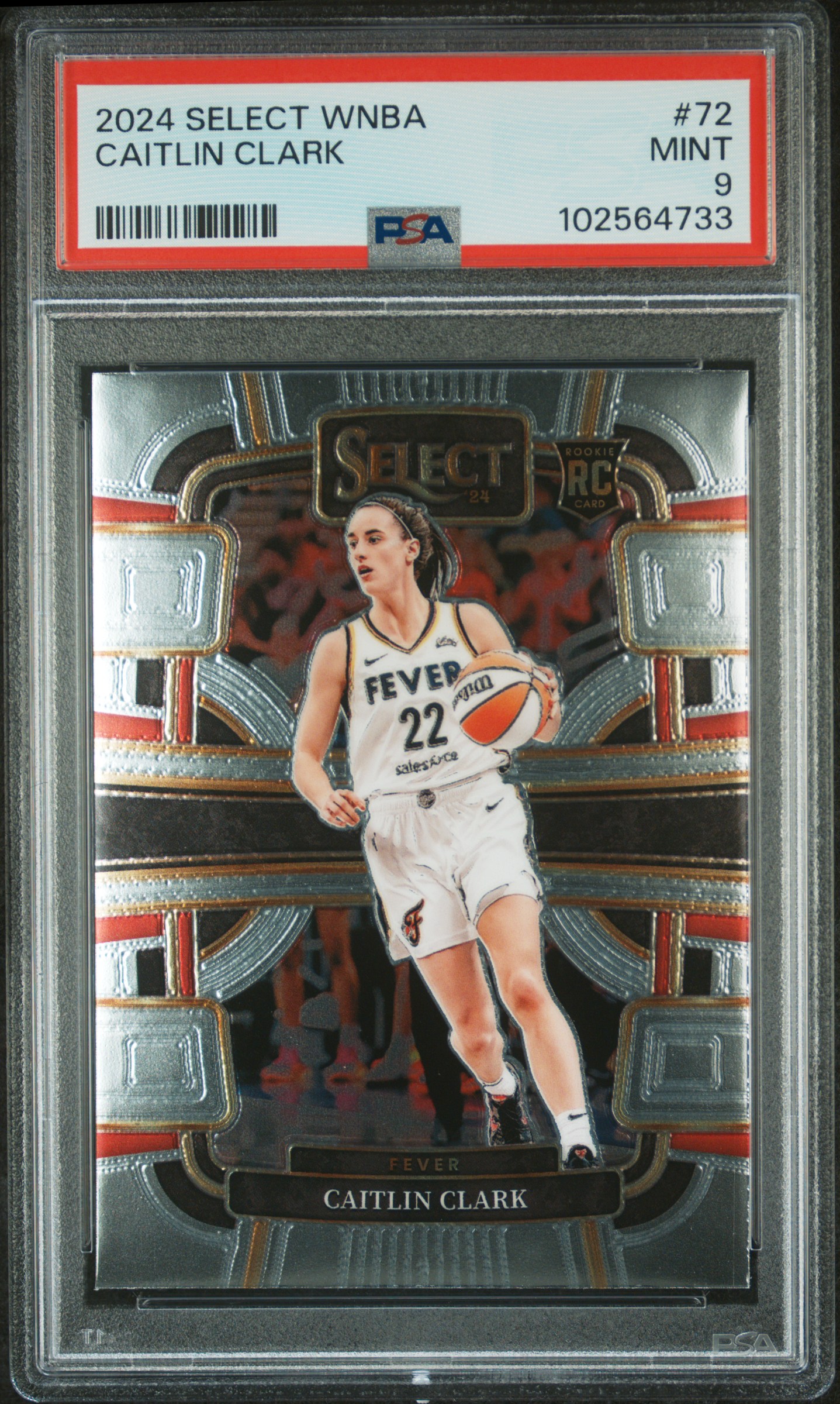 2024 Panini Select Wnba Caitlin Clark #72 Mint 9 front