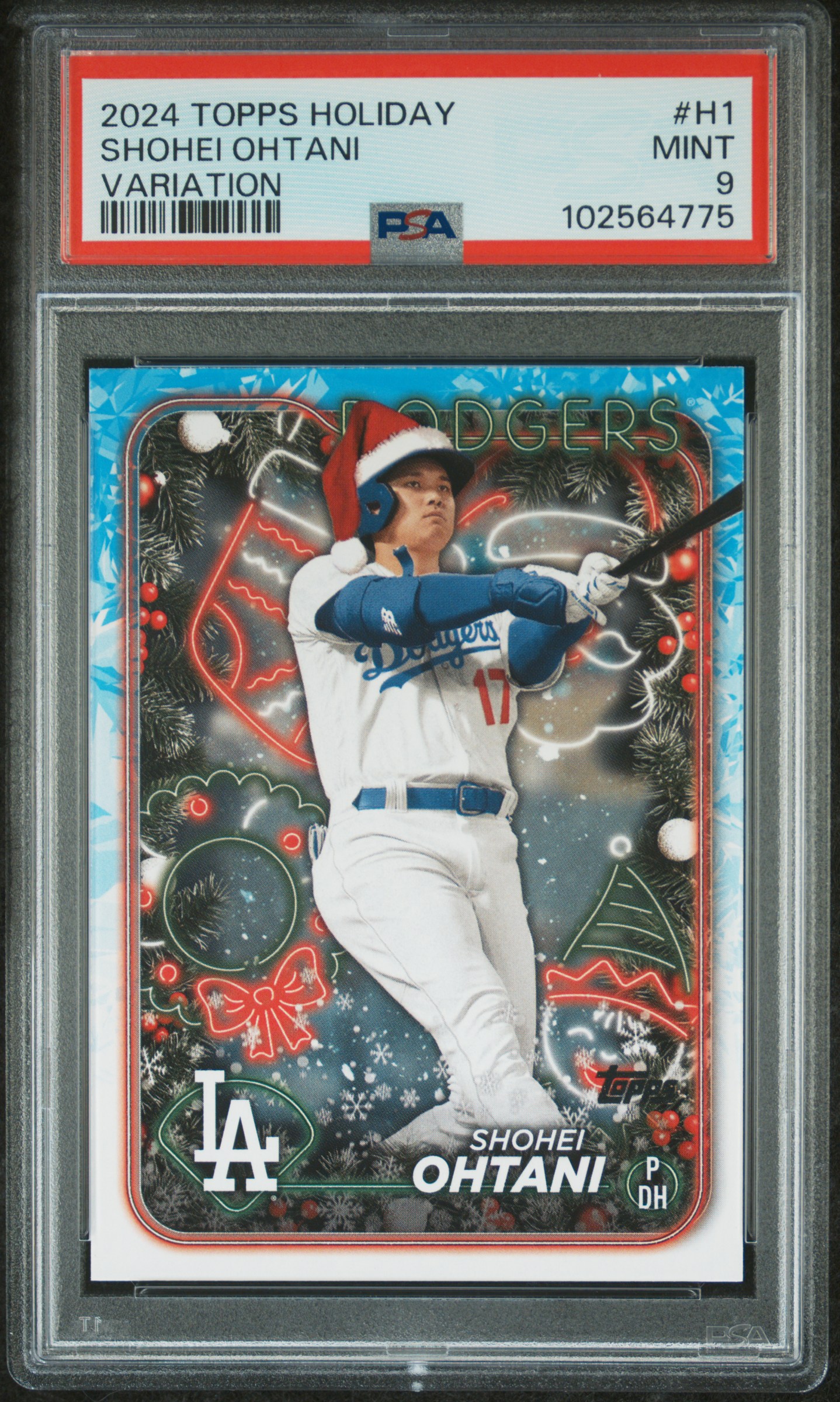 2024 Topps Holiday Shohei Ohtani #H1 (Variation) Mint 9 front