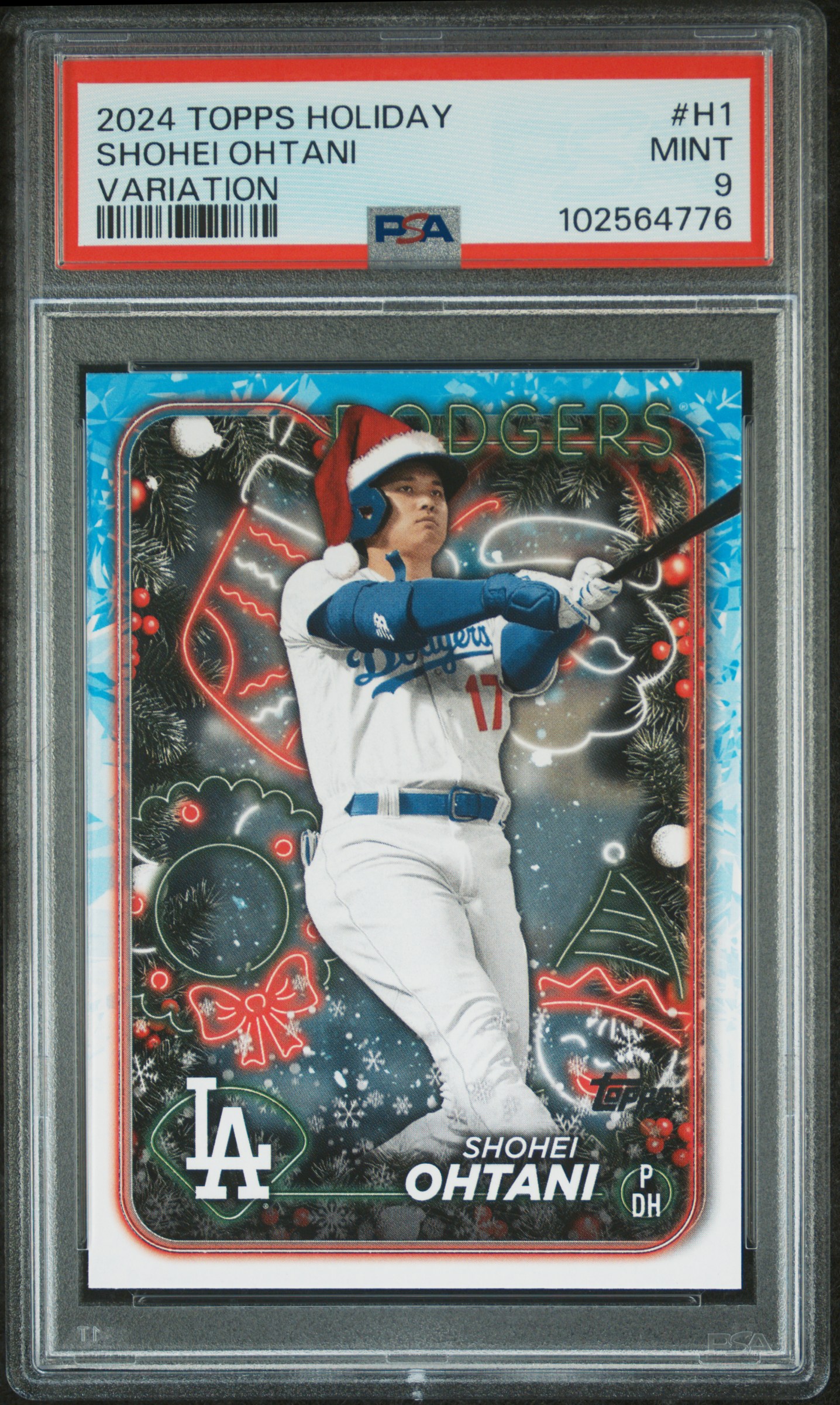 2024 Topps Holiday Shohei Ohtani #H1 (Variation) Mint 9 front
