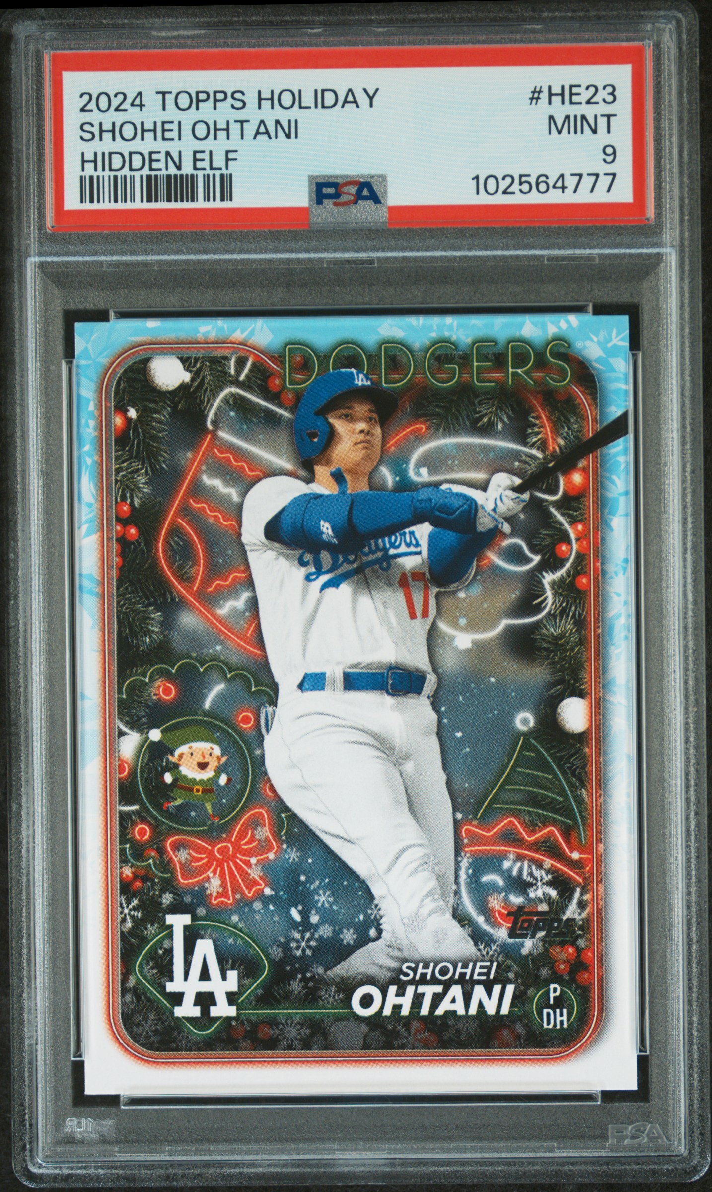 2024 Topps Holiday Hidden Elf Shohei Ohtani #He23 Mint 9 front
