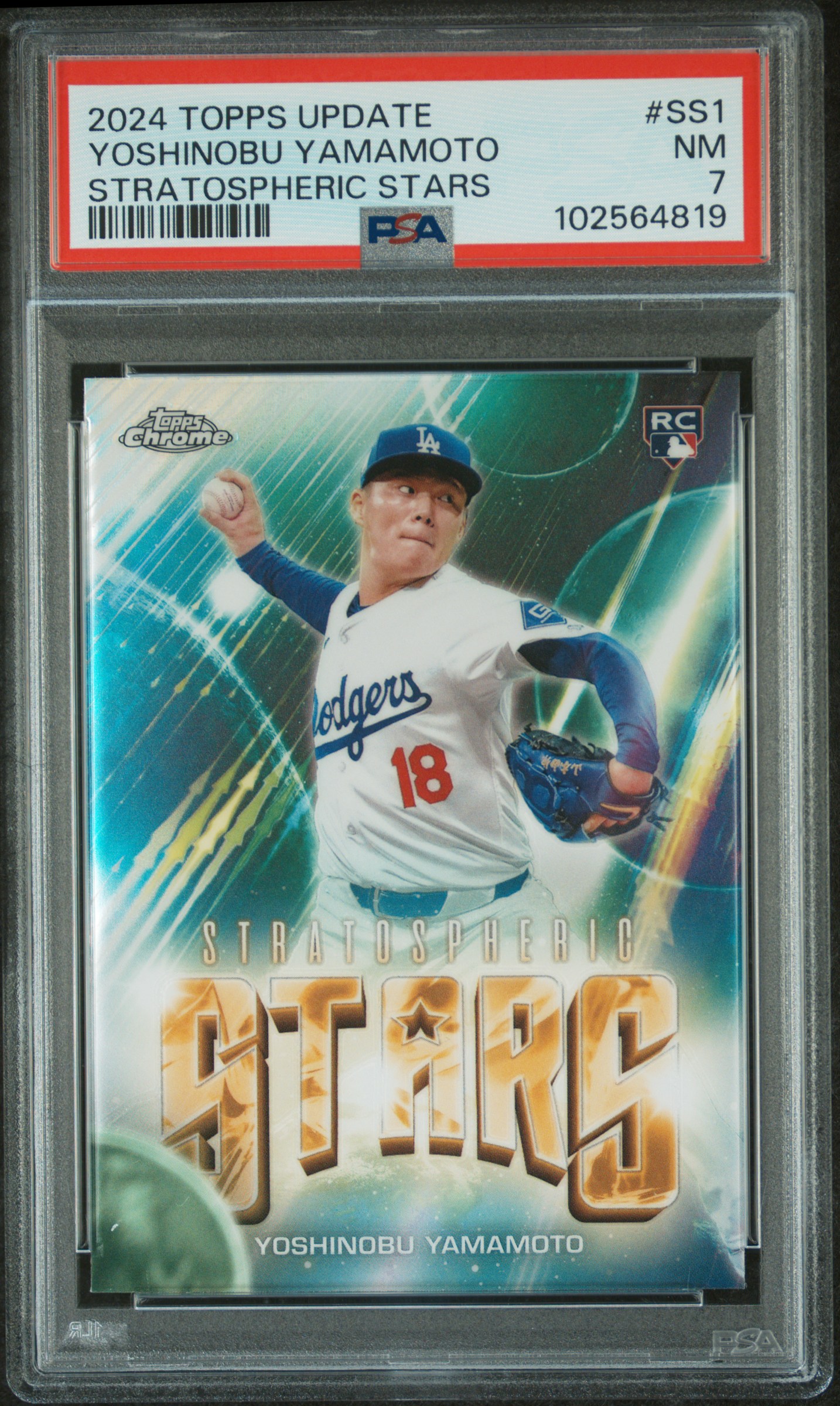 2024 Topps Update Stratospheric Stars Yoshinobu Yamamoto #Ss1 Nm 7 front