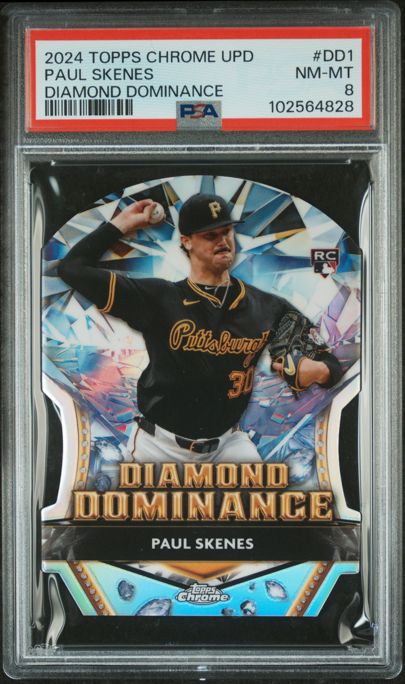 2024 Topps Chrome Update Diamond Dominance Paul Skenes #Dd1 Nm-Mt 8 front