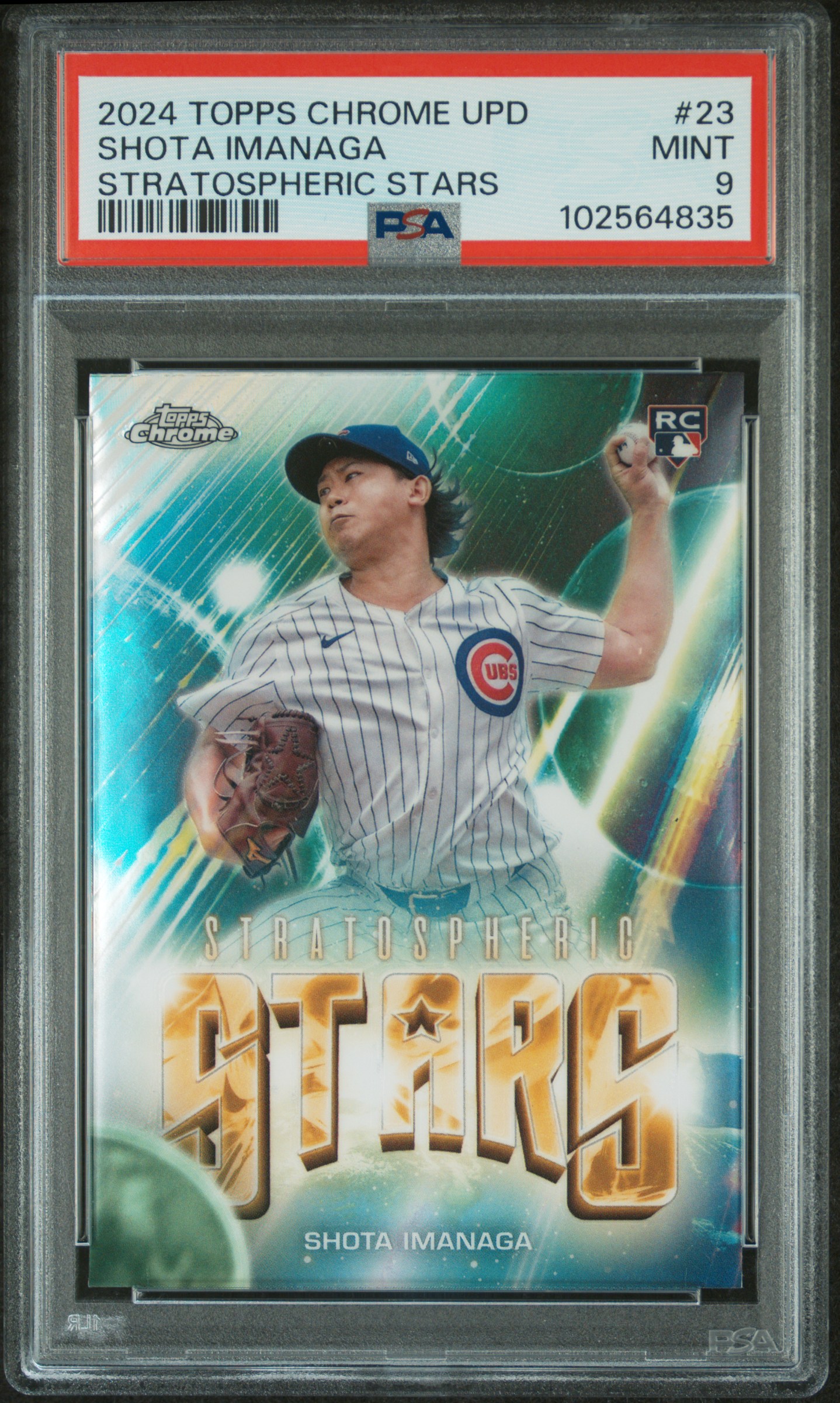 2024 Topps Chrome Update Stratospheric Stars Shota Imanaga #23 Mint 9 front