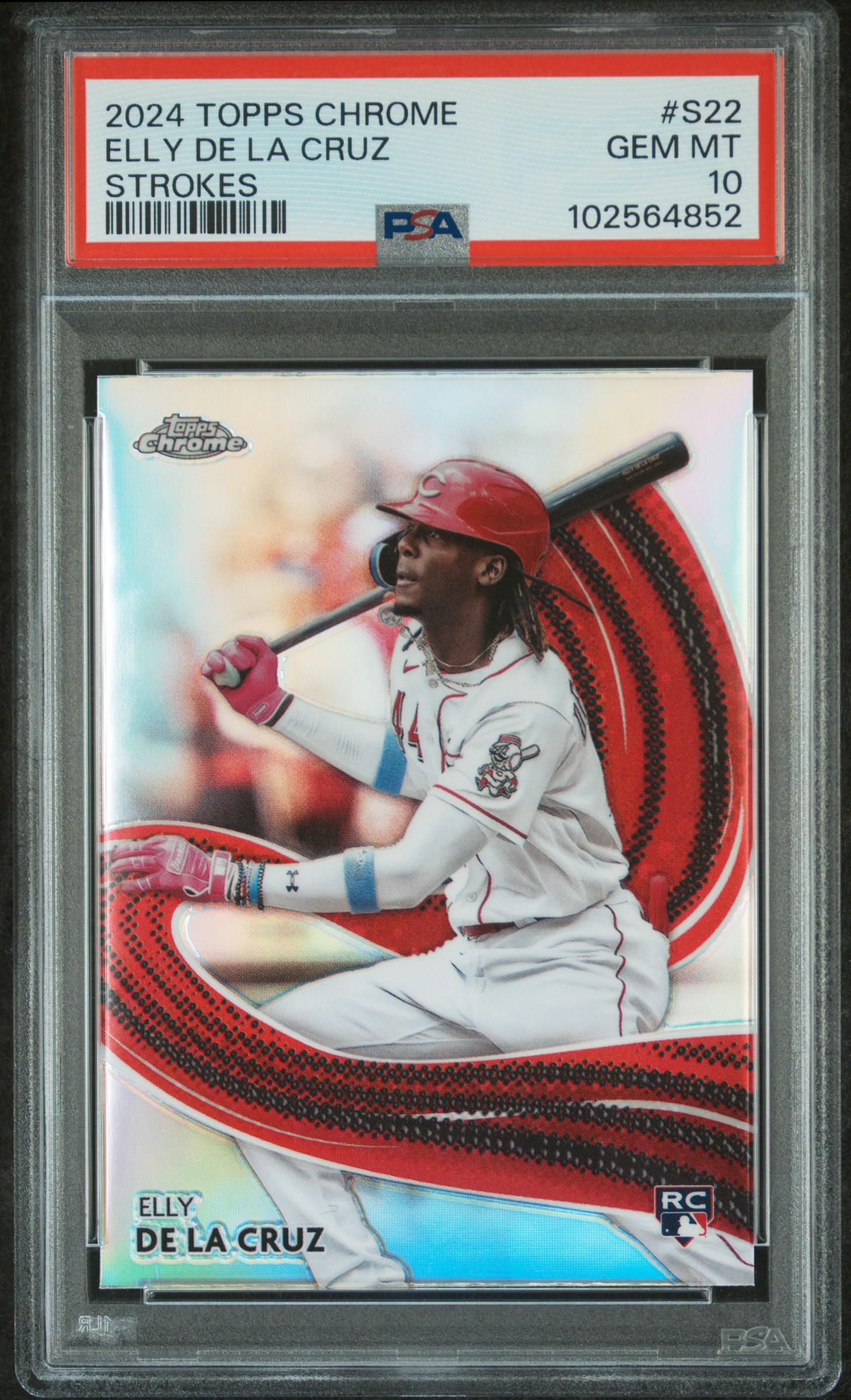 2024 Topps Chrome Strokes Elly De La Cruz #S22 Gem Mt 10 front