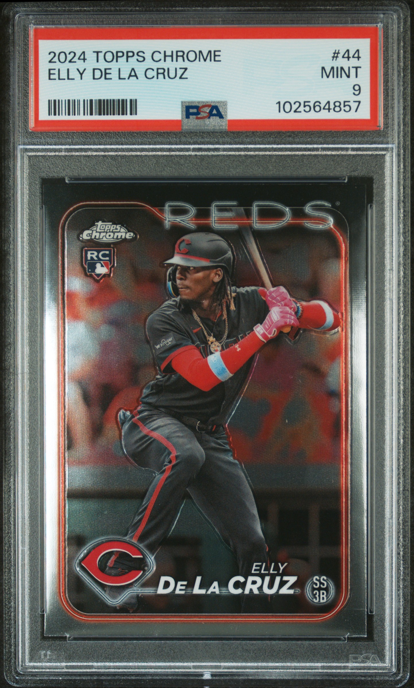 2024 Topps Chrome Elly De La Cruz #44 Mint 9 front