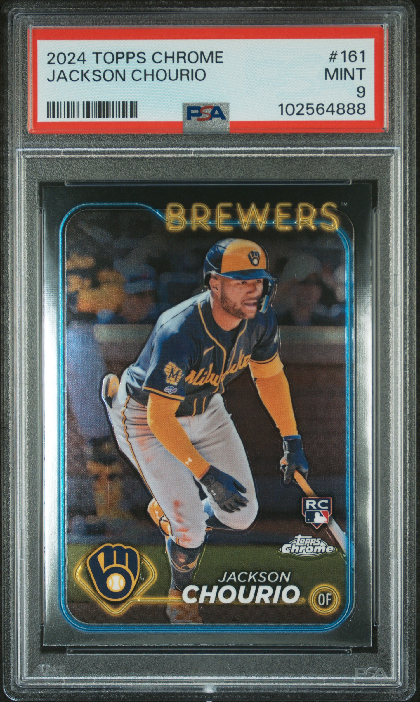 2024 Topps Chrome Jackson Chourio #161 Mint 9 front