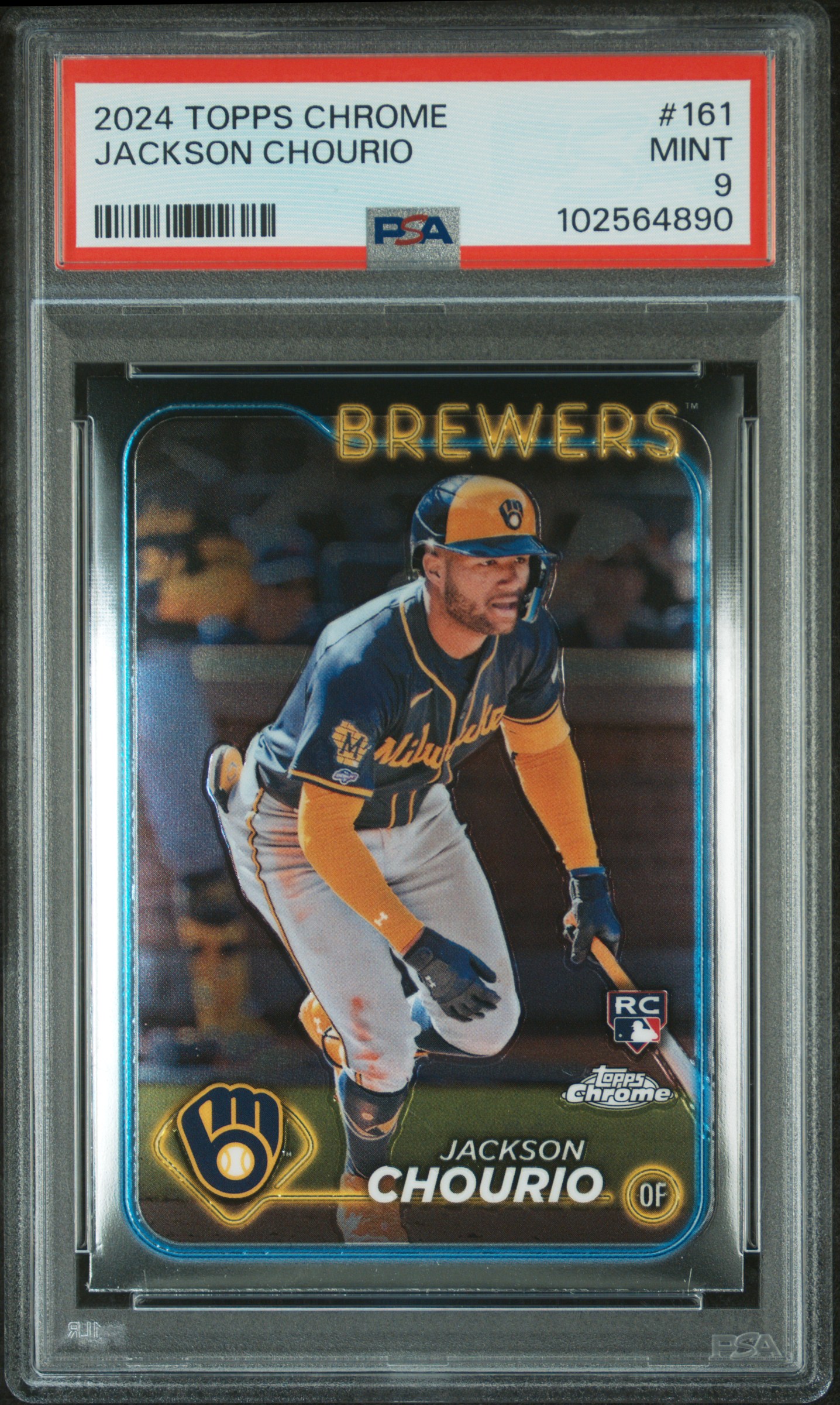 2024 Topps Chrome Jackson Chourio #161 Mint 9 front