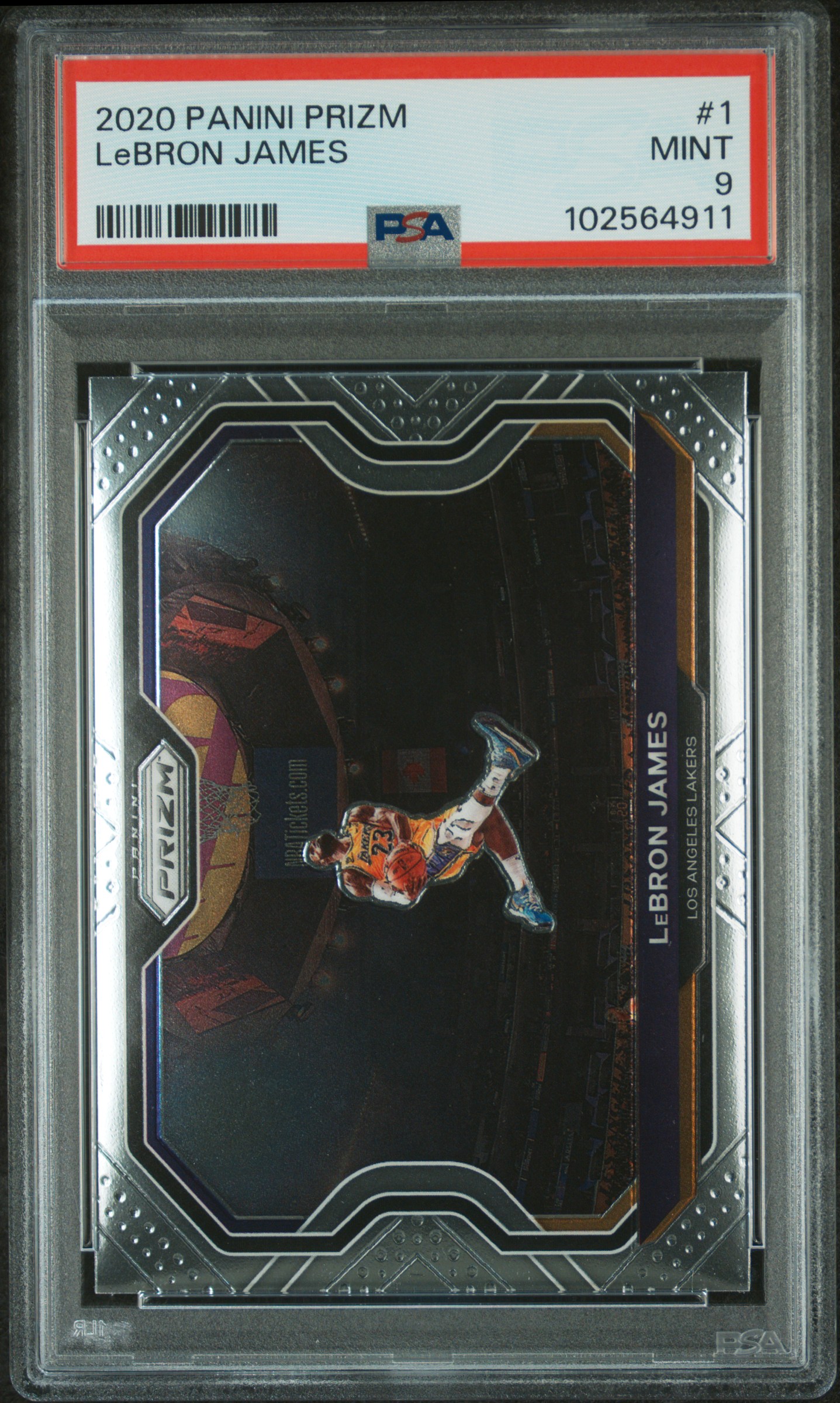 2020 Panini Prizm Lebron James #1 Mint 9 front