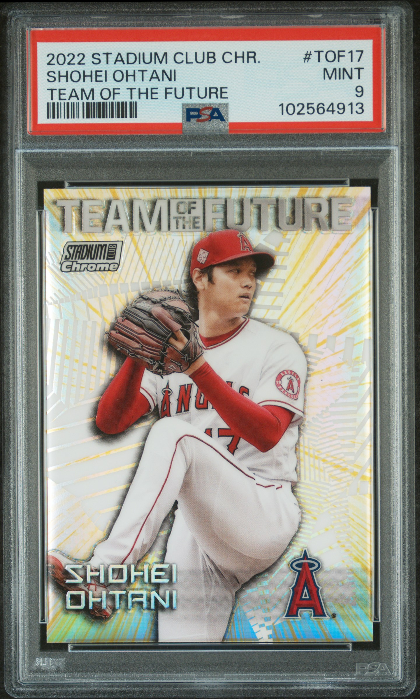 2022 Topps Stadium Club Chrome Team Of The Future Shohei Ohtani #Tof17 (Team Of The Future) Mint 9 front