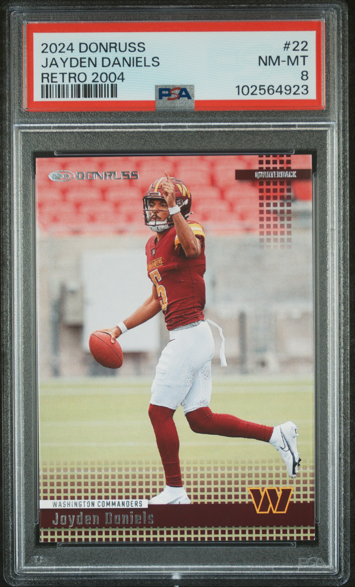 2024 Panini Donruss Retro 2004 Jayden Daniels #22 Nm-Mt 8 front