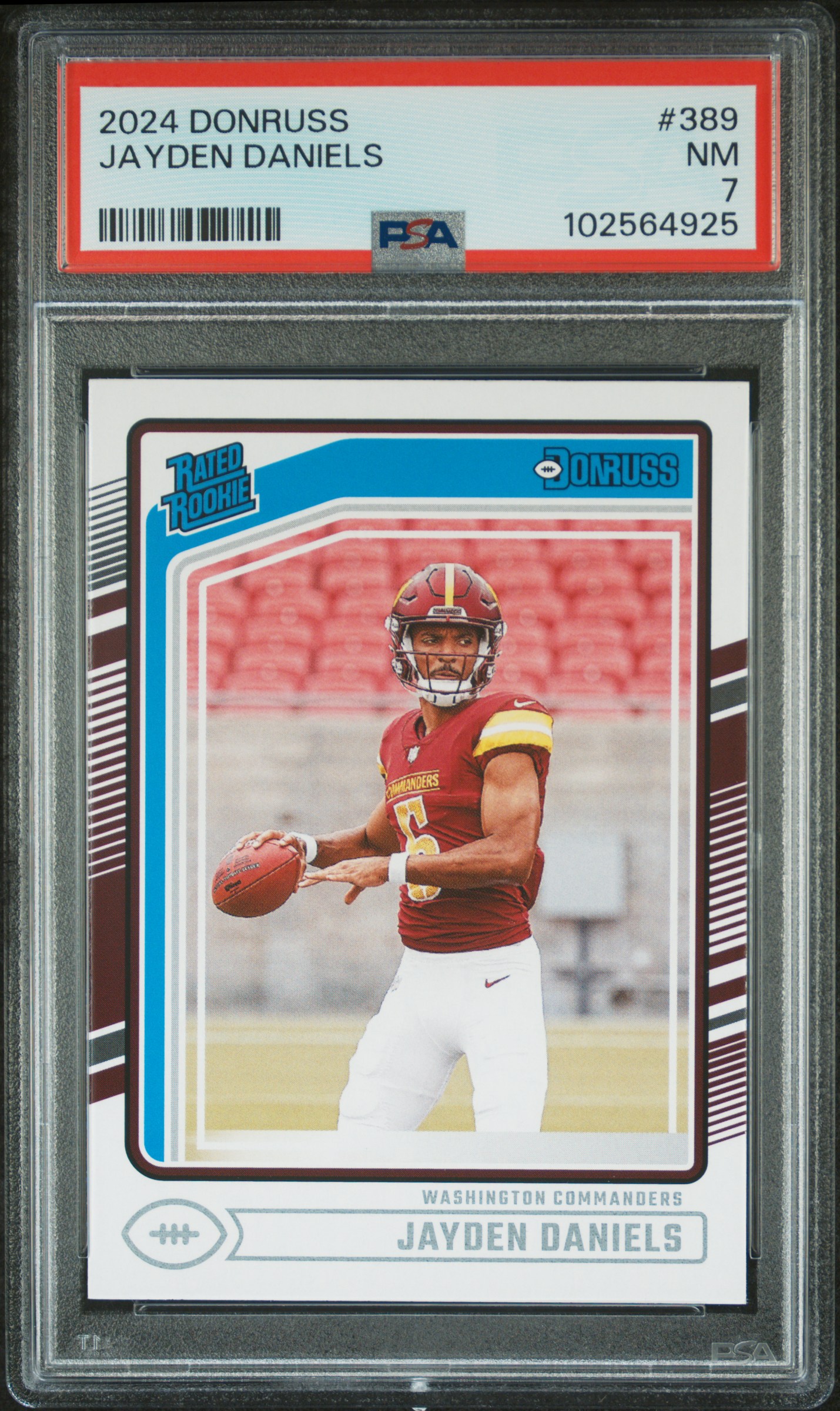 2024 Panini Donruss Jayden Daniels #389 Nm 7 front