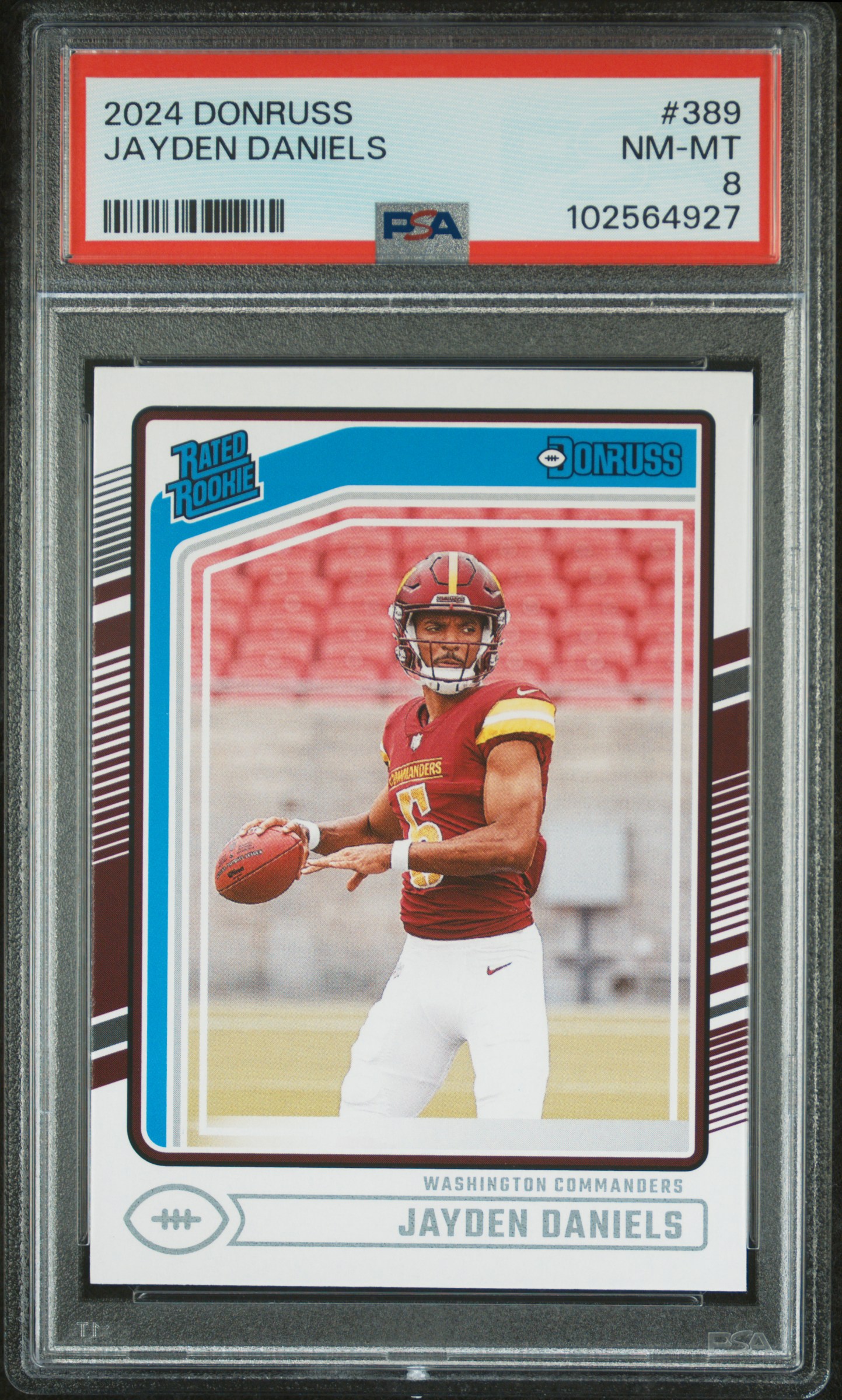 2024 Panini Donruss Jayden Daniels #389 Nm-Mt 8 front