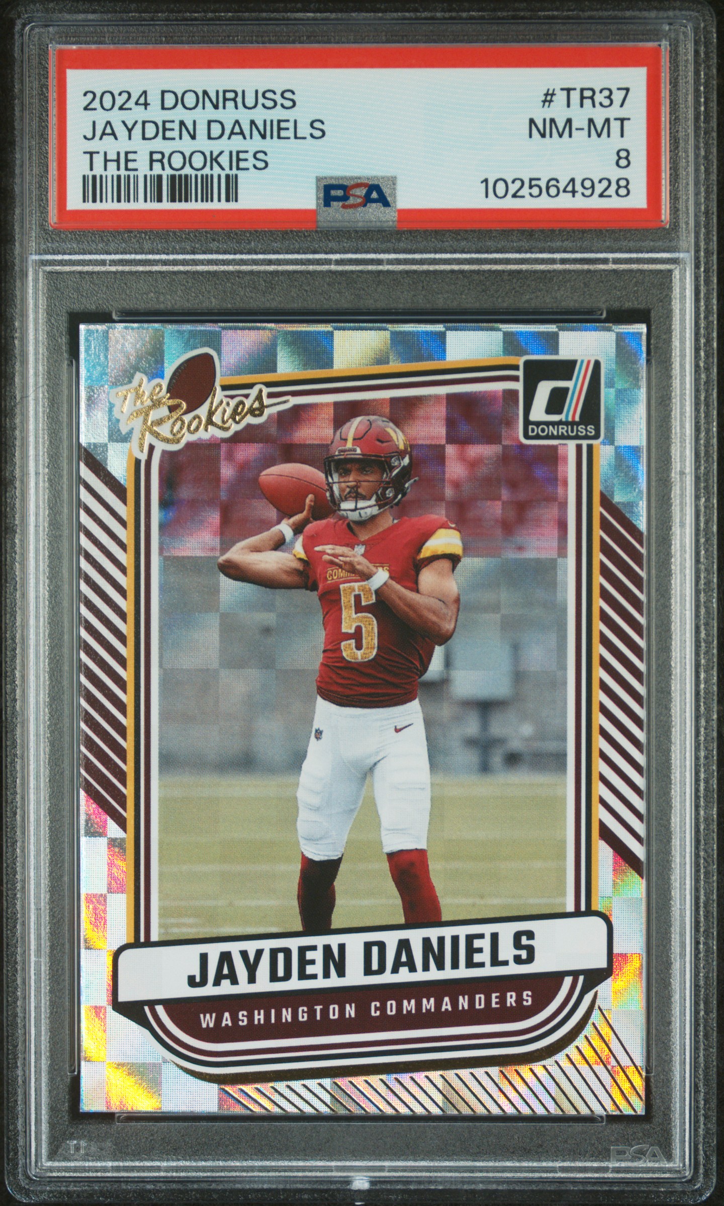 2024 Panini Donruss The Rookies Jayden Daniels #Tr37 Nm-Mt 8 front