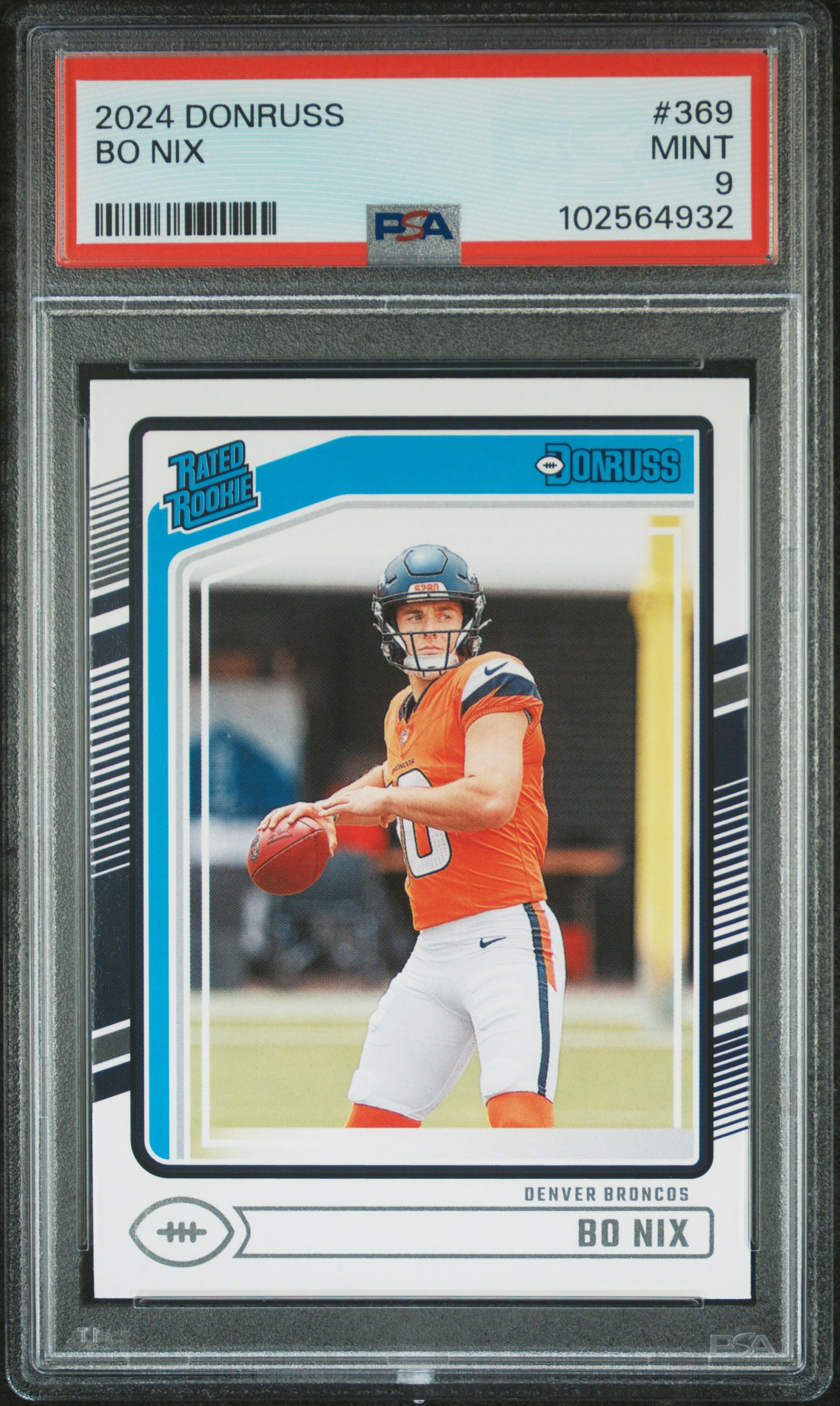 2024 Panini Donruss Bo Nix #369 Mint 9 front