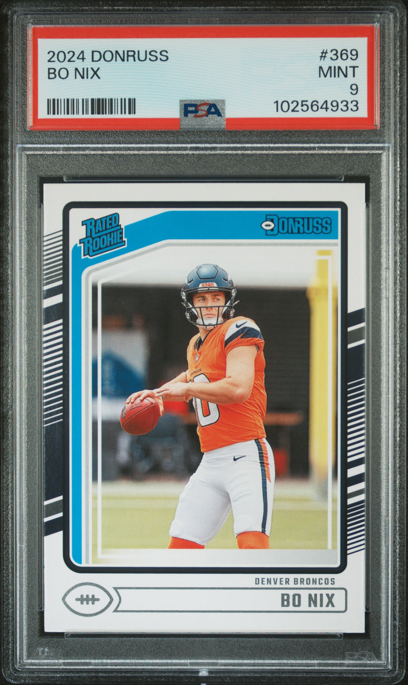 2024 Panini Donruss Bo Nix #369 Mint 9 front