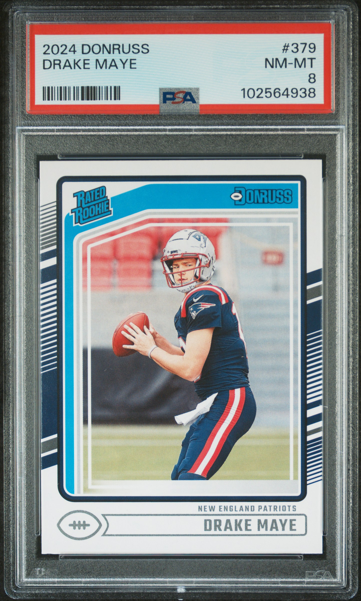 2024 Panini Donruss Drake Maye #379 Nm-Mt 8 front