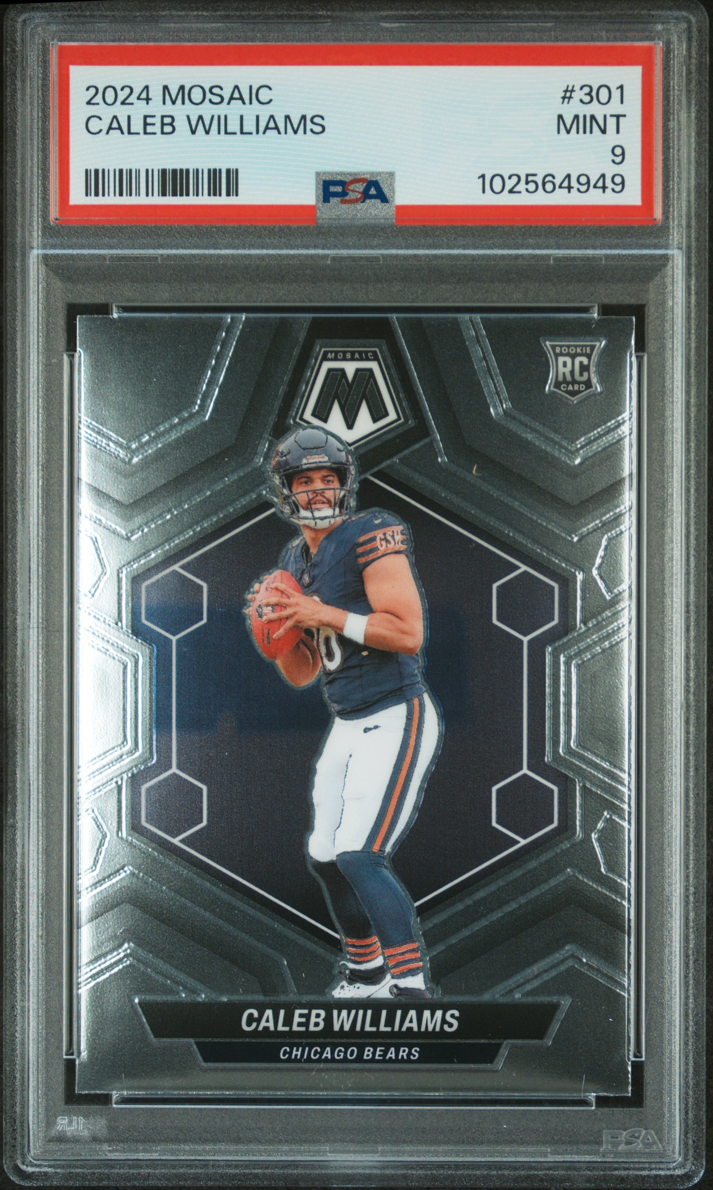 2024 Panini Mosaic Caleb Williams #301 Mint 9 front