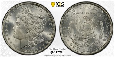 1882 $1 MS65+ 