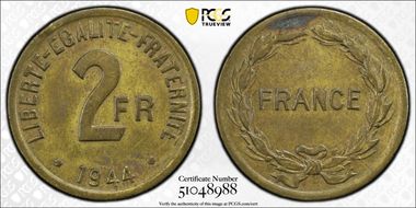 1944 2 Fr Gad-537 F-271 FRANCE N1