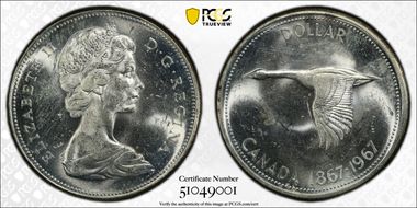 1967 S$1 MS63