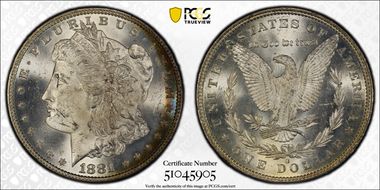 1881-O $1 MS63+