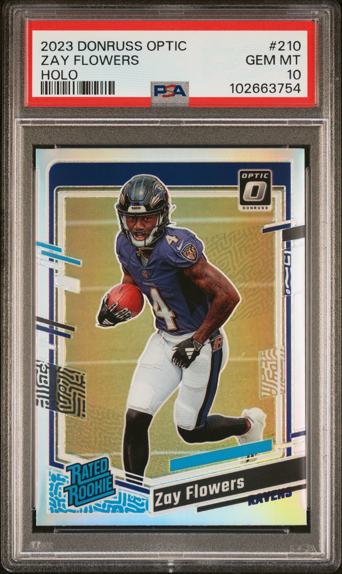 2023 Panini Donruss Optic Zay Flowers #210 (Holo) Gem Mt 10 front