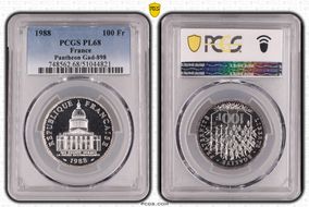 1988 100 Fr Pantheon Gad-898 PL68