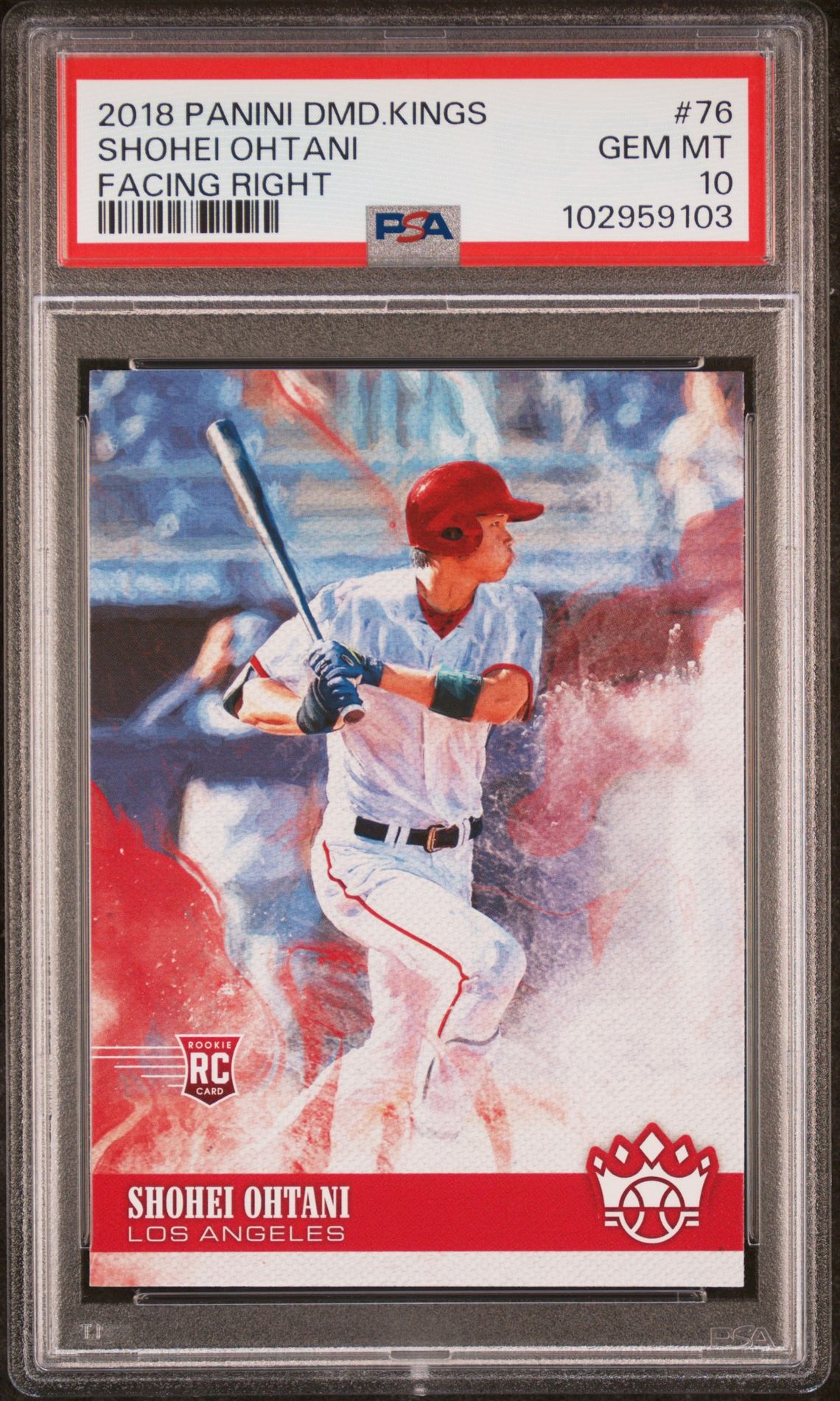 2018 Panini PANINI DIAMOND KINGS FACING RIGHT #76 Shohei Ohtani front