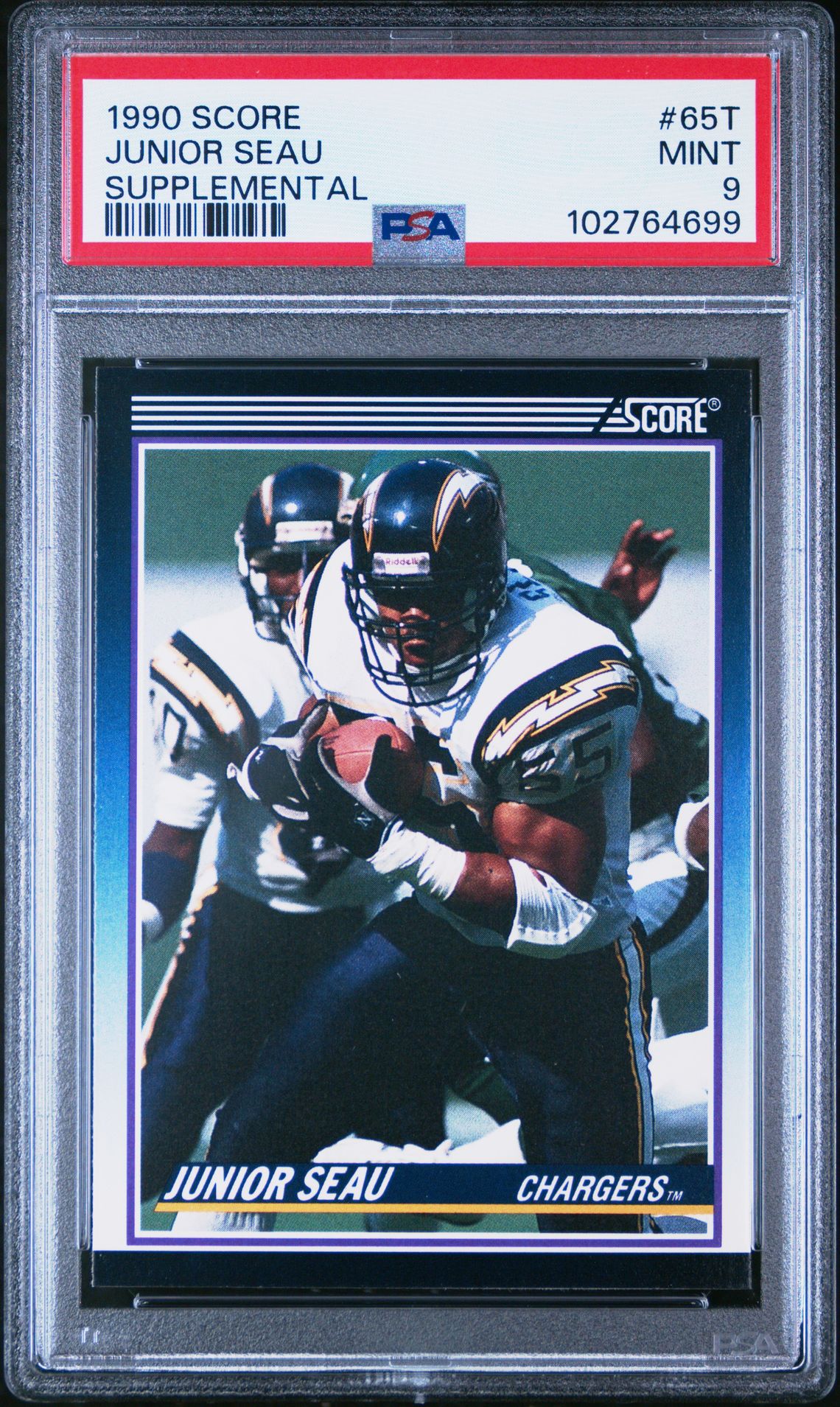 1990 Score SCORE SUPPLEMENTAL #65T Junior Seau front