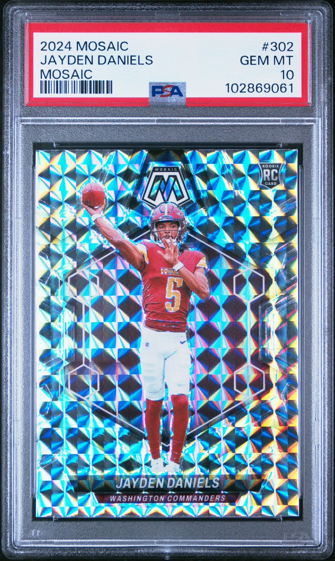 2024 Panini PANINI MOSAIC GREEN #302 Jayden Daniels front