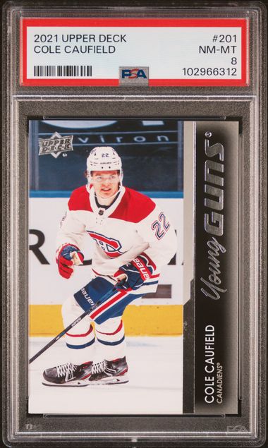 2021 Upper Deck Young Guns #201 Cole Caufield front