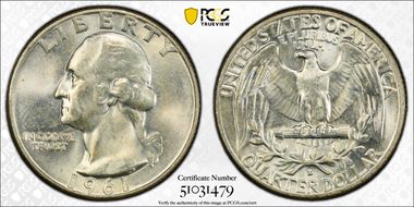 1961-D/D 25C RPM FS-502 MS64