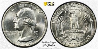 1950-D/D 25C RPM FS-501 MS66