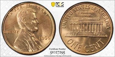 1960 1C Small Date MS66RD