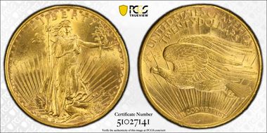1913-S $20 MS63