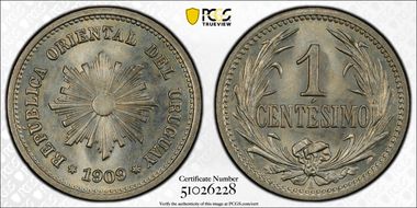 1909-A 1C MS65