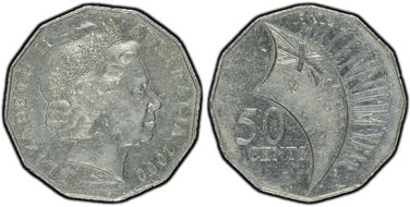 2000 50C Millennium Incuse Flag AU53