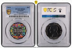 2024 50C 50 Years of Countdown Colorized MS68