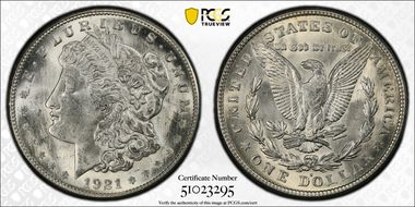 1921-S $1 MS64